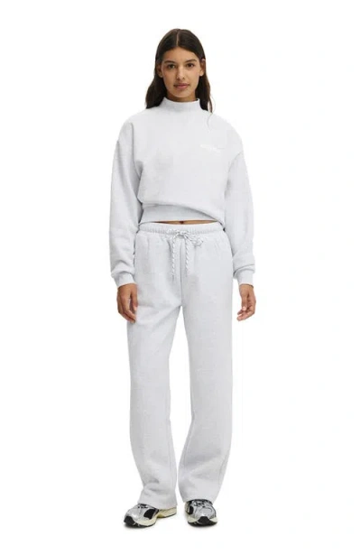 Cotton On Body Active Plush Double Waistband Sweatpant In White
