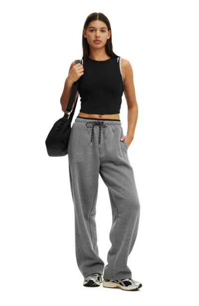 Cotton On Body Active Plush Double Waistband Sweatpant In Gray