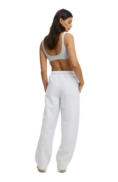 Cotton On Body Active Plush Double Waistband Sweatpant In White