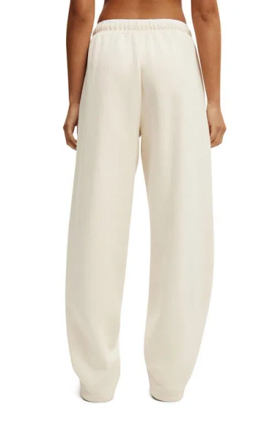 Cotton On Body Active Plush Double Waistband Sweatpant In White