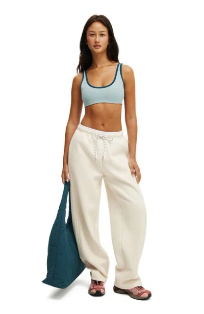 Cotton On Body Active Plush Double Waistband Sweatpant In White