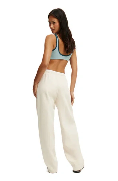 Cotton On Body Active Plush Double Waistband Sweatpant In White