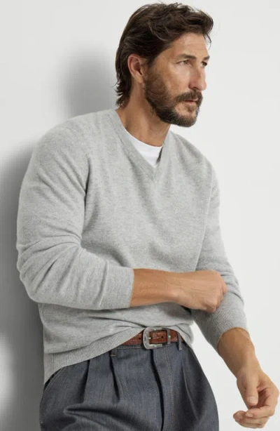 Brunello Cucinelli Cashmere Sweater In Gray