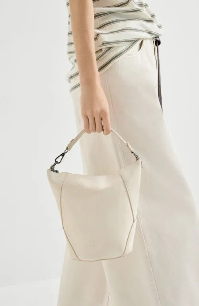 Brunello Cucinelli Bc Duo Bucket Bag In White