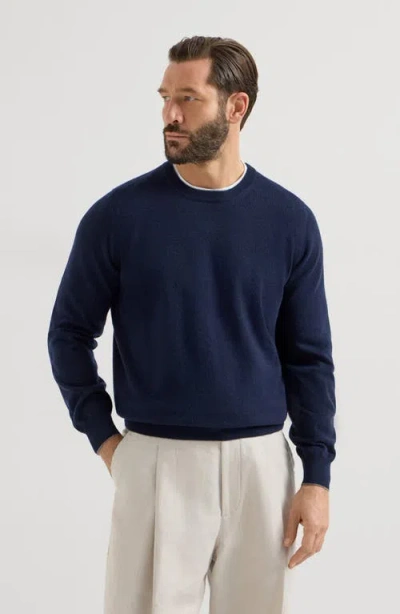 Brunello Cucinelli Cashmere Sweater In Blue