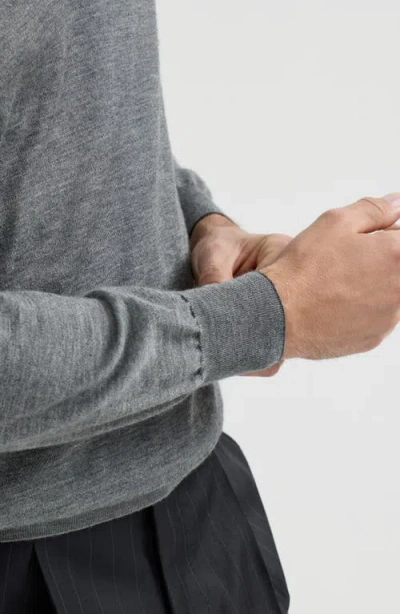 Brunello Cucinelli Cashmere And Silk Lightweight Sweater In Gray