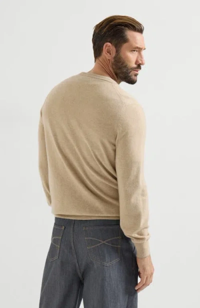 Brunello Cucinelli Cashmere Sweater In Brown
