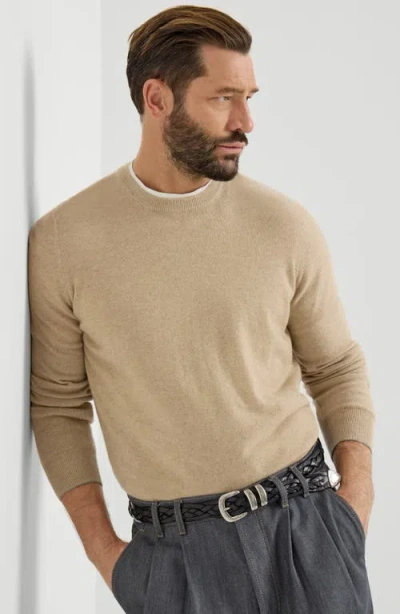 Brunello Cucinelli Cashmere Sweater In Brown
