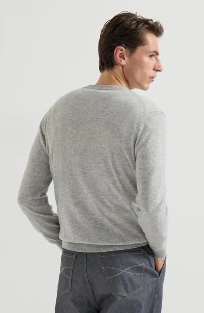 Brunello Cucinelli Cashmere Sweater In Gray