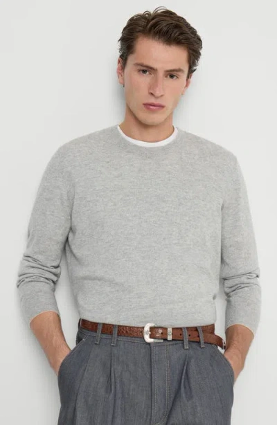 Brunello Cucinelli Cashmere Sweater In Gray