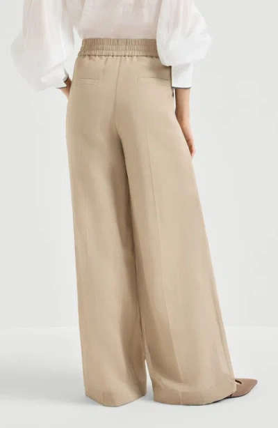 Brunello Cucinelli Loose Track Trousers In Brown