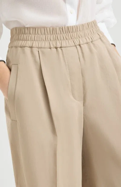 Brunello Cucinelli Loose Track Trousers In Brown