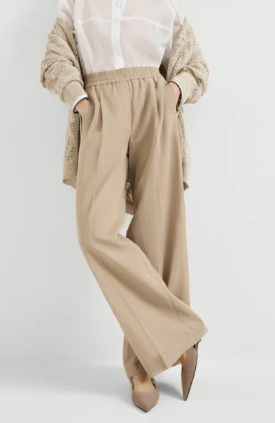 Brunello Cucinelli Loose Track Trousers In Brown