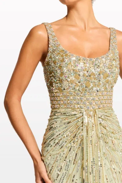 Jenny Packham Elixir Sequin-embellished Maxi Dress In Green