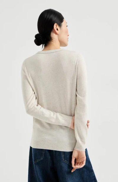 Brunello Cucinelli Cashmere Pullover In Neutral
