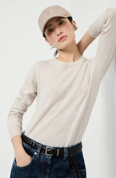 Brunello Cucinelli Cashmere Pullover In Neutral