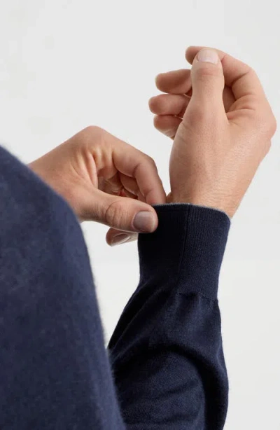 Brunello Cucinelli Wool And Cashmere Lightweight Sweater In Blue