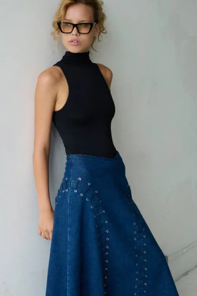 Tt Studios Jan Skirt In Blue