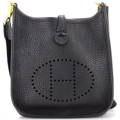 Pre-owned Hermes  Hermes Evelyne Bag Gen Iii Clemence Tpm In Black