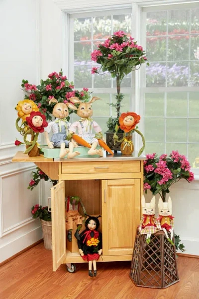 Gallerie Ii Pascal Bunny Easter Cute Table Sitter Joe Spencer Figure Joe Spencer Figure Figurine In Multi