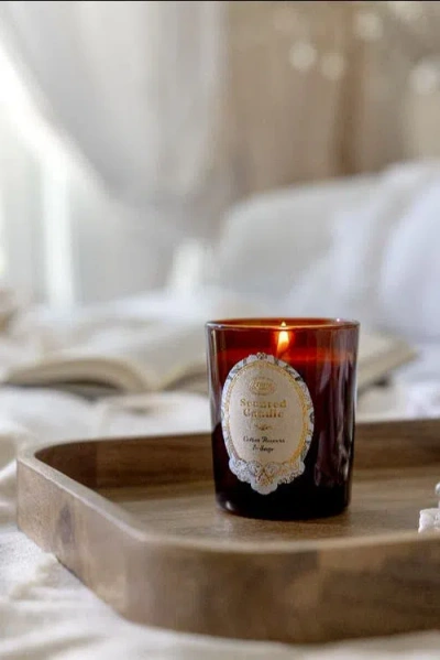 Sabon Candle Cotton Flowers & Sage 180gr In Brown