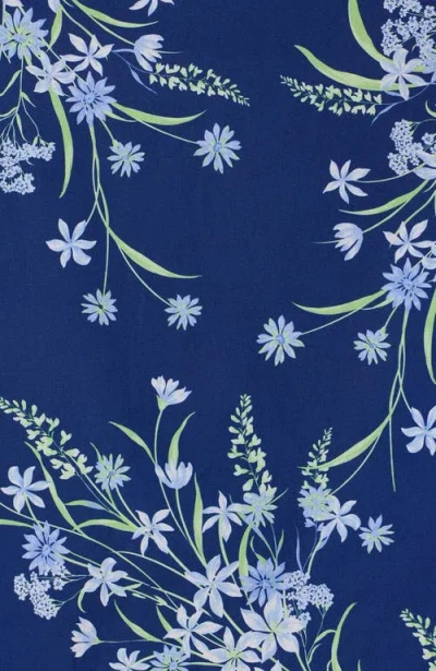 The Cat's Pajamas Luxe Pima Pajama Print Set In Blue