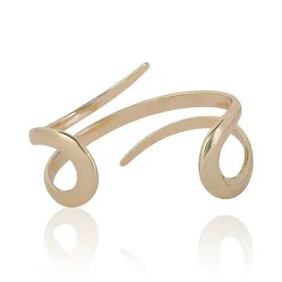 Bcbg Spiral Wrap Cuff Bracelet In Gold