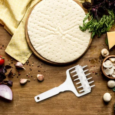 Norpro Dough Docker For Pastry Or Pizza Dough, White In White