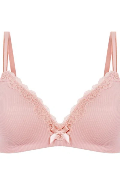 Hunkemoller Hunkemöller Lola Padded Non-wired Bra In Pink