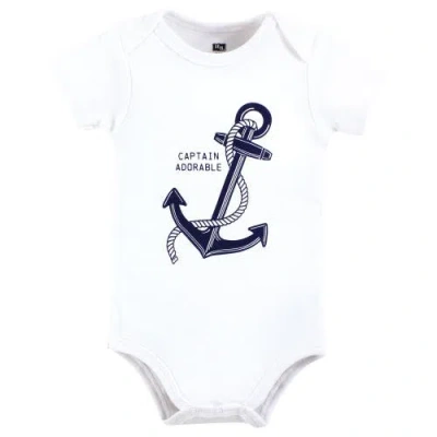 Hudson Baby Little Soft Cotton All-in-one Outfits, Set Of 3 In Multi