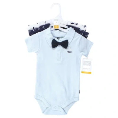 Hudson Baby Little Soft Cotton All-in-one Outfits, Set Of 3 In Multi