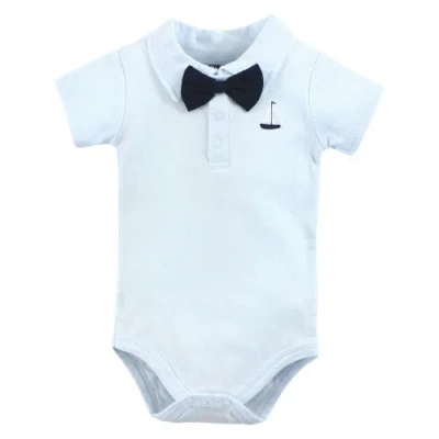 Hudson Baby Little Soft Cotton All-in-one Outfits, Set Of 3 In Multi