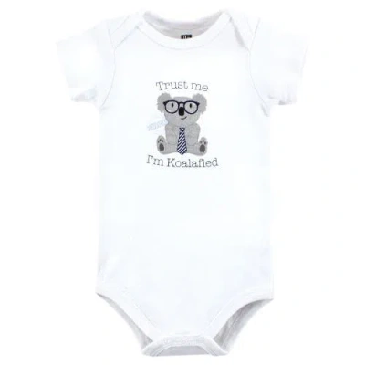 Hudson Baby Little Soft Cotton All-in-one Outfits, Set Of 3 In Multi