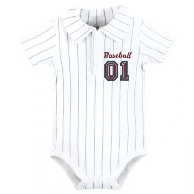 Hudson Baby Little Soft Cotton All-in-one Outfits, Set Of 3 In Multi