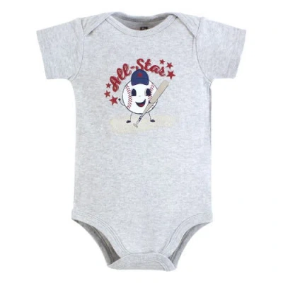 Hudson Baby Little Soft Cotton All-in-one Outfits, Set Of 3 In Multi