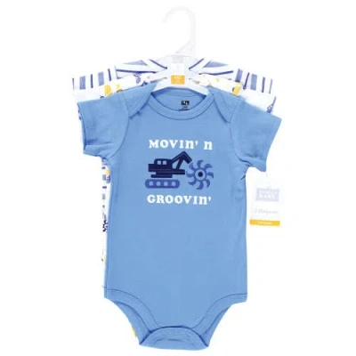 Hudson Baby Little Soft Cotton All-in-one Outfits, Set Of 3 In Multi