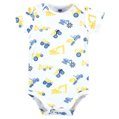 Hudson Baby Little Soft Cotton All-in-one Outfits, Set Of 3 In Multi