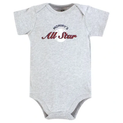 Hudson Baby Little Soft Cotton All-in-one Outfits, Set Of 3 In White