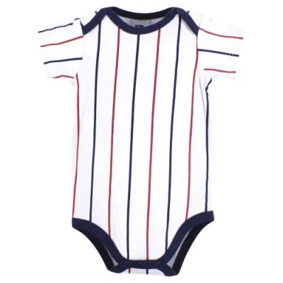 Hudson Baby Little Soft Cotton All-in-one Outfits, Set Of 3 In White