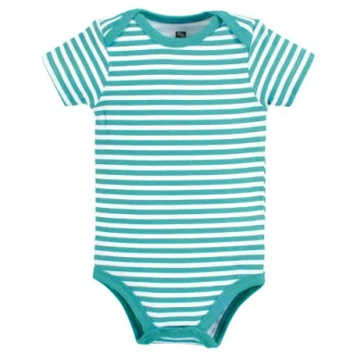 Hudson Baby Little Soft Cotton All-in-one Outfits, Set Of 3 In Multi