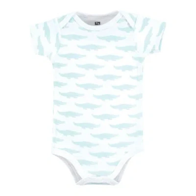 Hudson Baby Little Soft Cotton All-in-one Outfits, Set Of 3 In White