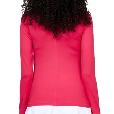 Sofibella Uv Colors Womens Long Sleeve Tennis Shirt In Red