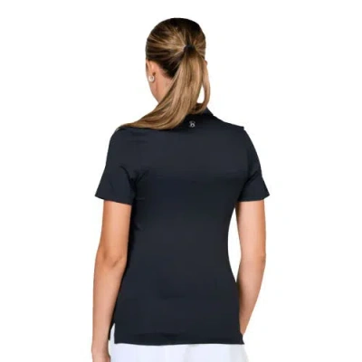 Sofibella Golf Colors Womens Short Sleeve Golf Polo In Black
