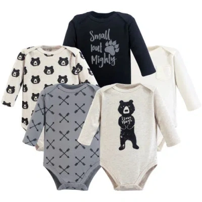 Yoga Sprout Five-piece Set Of Infant Long-sleeve Bodysuits In Multi