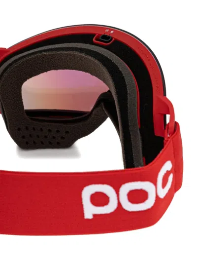 Poc Logo-strap Ski Goggles In Red