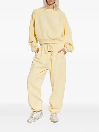 Essentials Drawstring Track Pants In Yellow