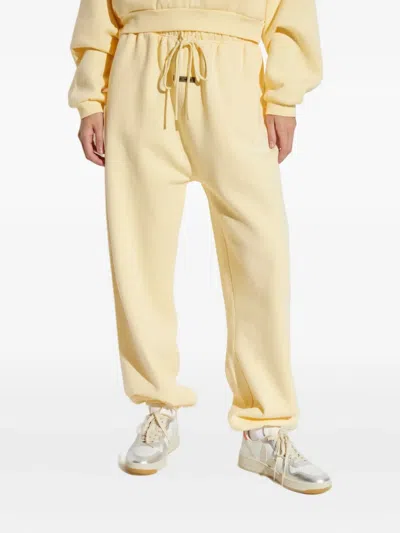Essentials Drawstring Track Pants In Yellow