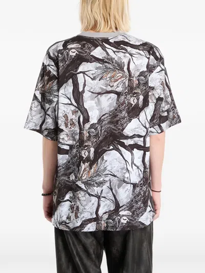 A Bathing Ape Tree Edge Camo Ape Face T-shirt In Black