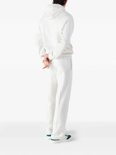 Casablanca Tennis Club Logo-print Hooded Cotton Sweatshirt In White