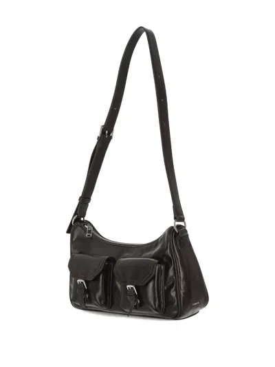 Stand Oil Mini Joey Buckle-strap Pocket Shoulder Bag In Brown